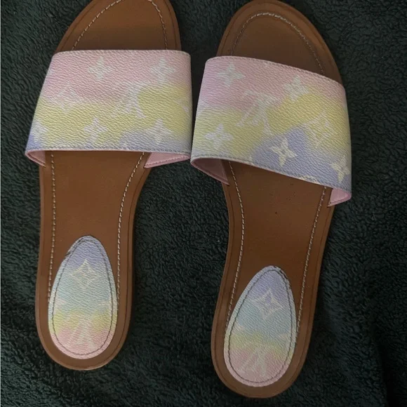 Louis Vuitton Multicolor Slide Sandals - Picture 3 of 4
